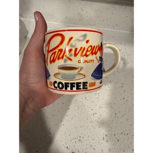 Vintage 1992 Yesteryear Brand Westwood Parkview Coffee Advertising Ceramic Mug